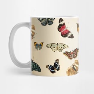 Vintage Butterfly Pattern Mug